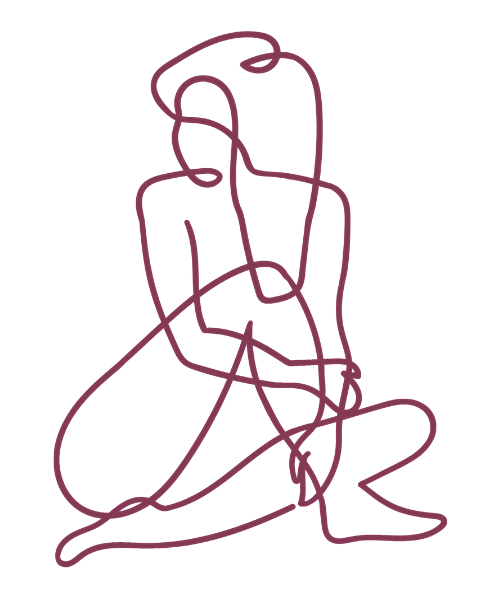 Body Line drawing of a woman's body
